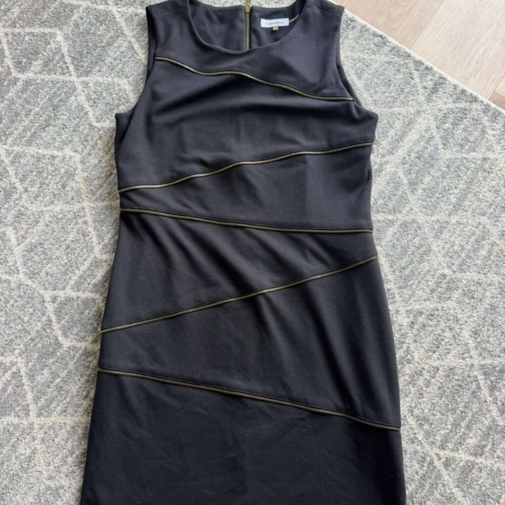 Calvin Klein Black Sheath Dress